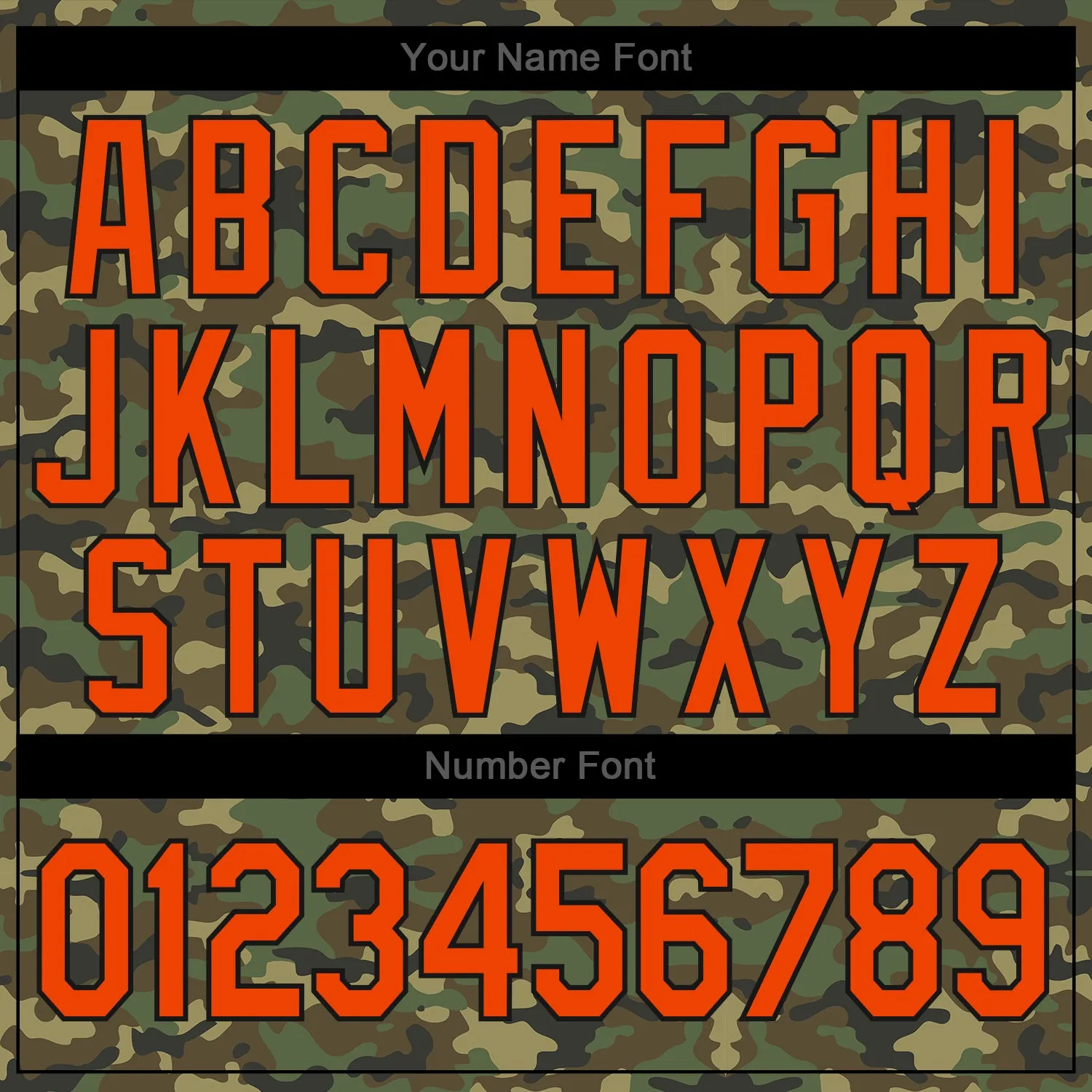 Custom Camo Orange-Black Authentic Salute To Service Baseball Jersey FansIdea