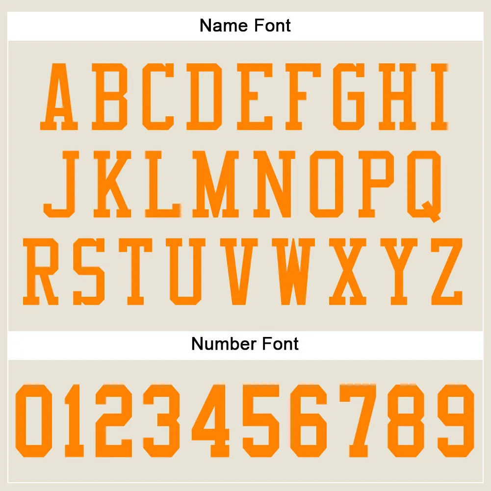 Custom Cream Bay Orange Mesh Authentic Football Jersey FansIdea