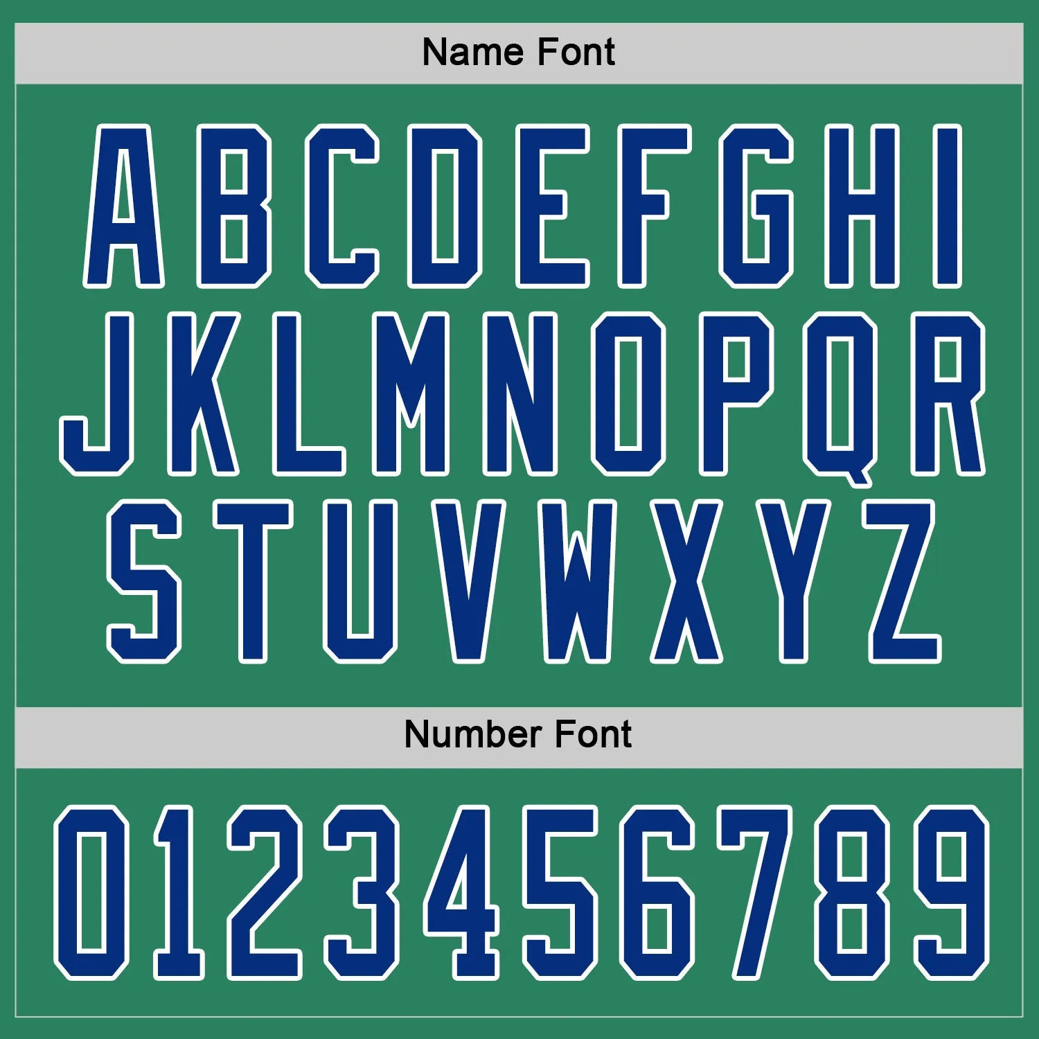 Custom Kelly Green Royal-White Hockey Jersey