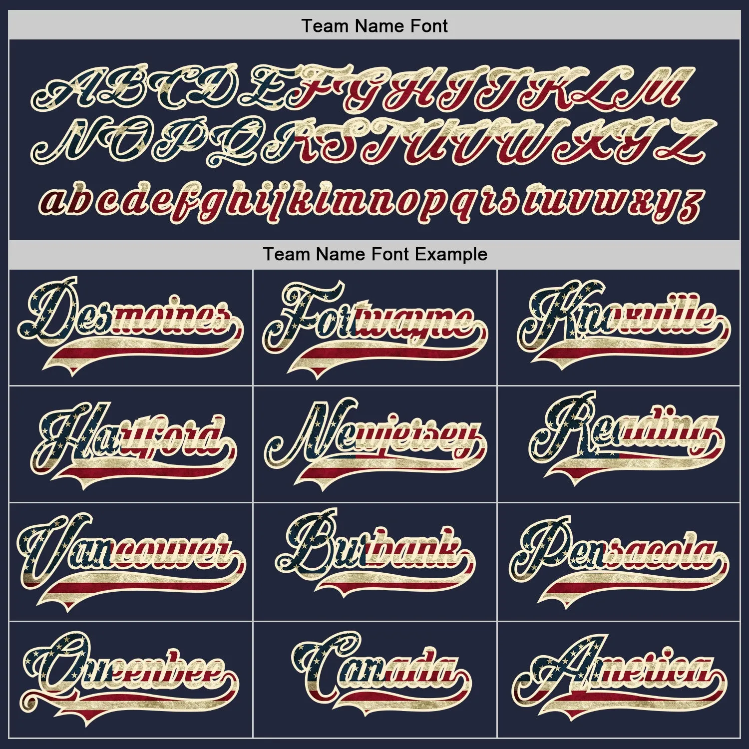 Custom Navy Vintage USA Flag-Cream Hockey Jersey FansIdea