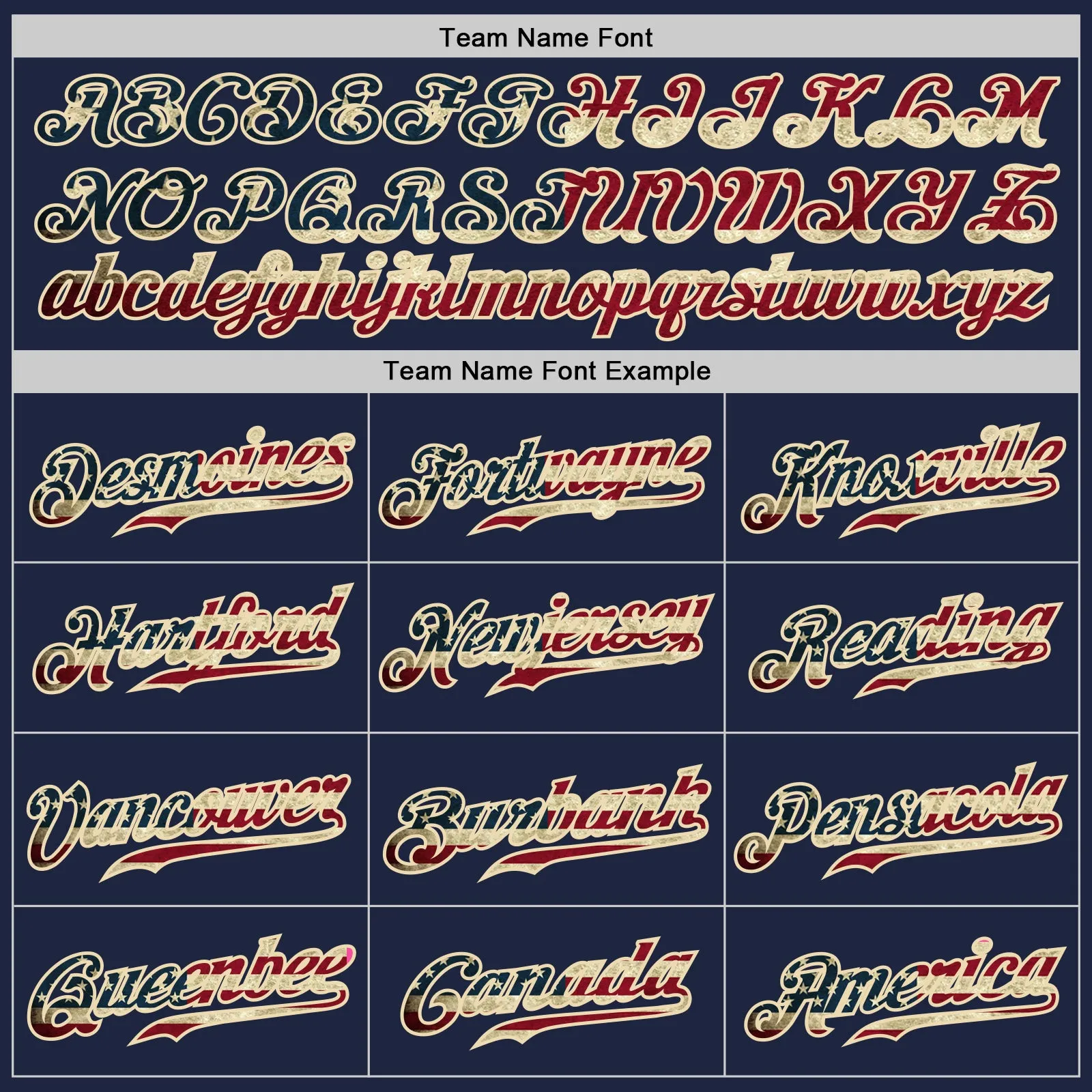Custom Navy White Pinstripe Vintage USA Flag-Cream Authentic Baseball Jersey FansIdea