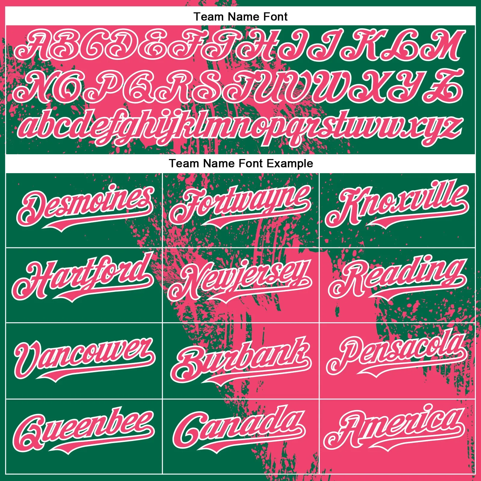 Custom Neon Pink Kelly Green-White 3D Pattern Abstract Brush Stroke Two-Button Unisex Softball Jersey