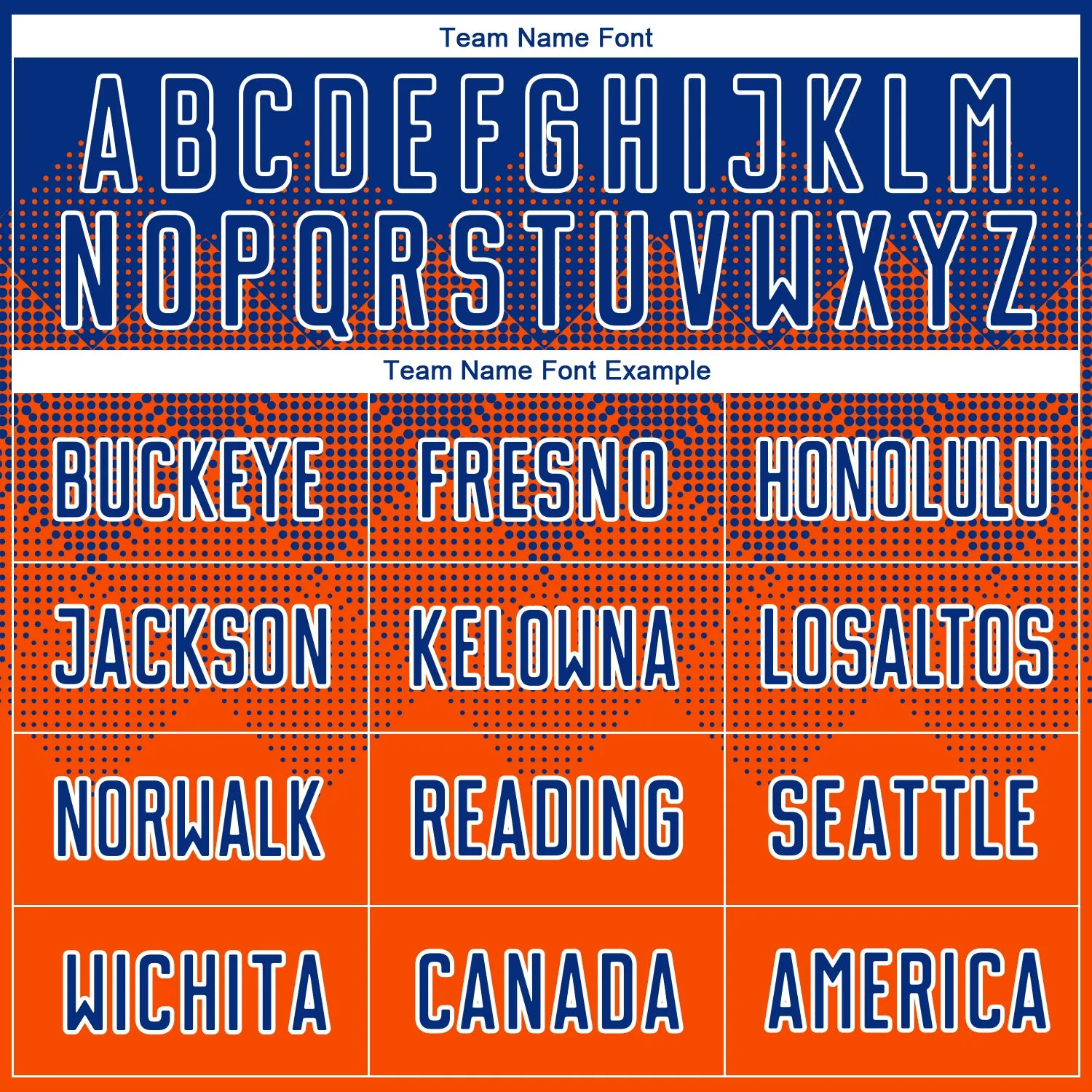 Custom Orange Royal-White Sublimation Soccer Uniform Jersey FansIdea
