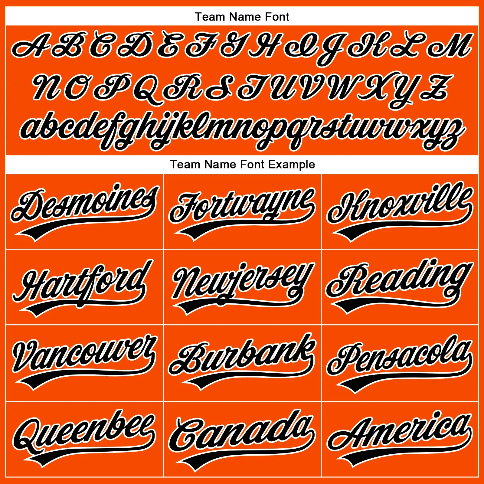 Custom Orange White Pinstripe Black Authentic Baseball Jersey FansIdea