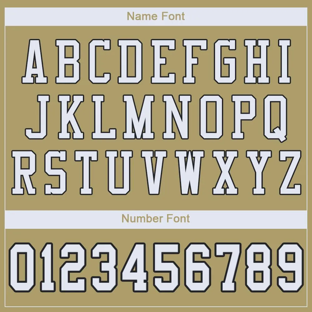 Custom Vegas Gold White-Black Mesh Authentic Football Jersey