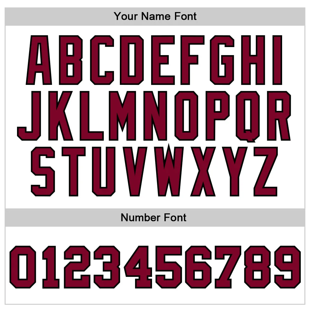 Custom White Maroon-Black Authentic Throwback Basketball Jersey FansIdea