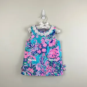 Customer Favorite Lilly Pulitzer Baby Lilly Infant Shift Dress Blue Horizon Jungle Sunrise 18-24 Months  Limited Availability!