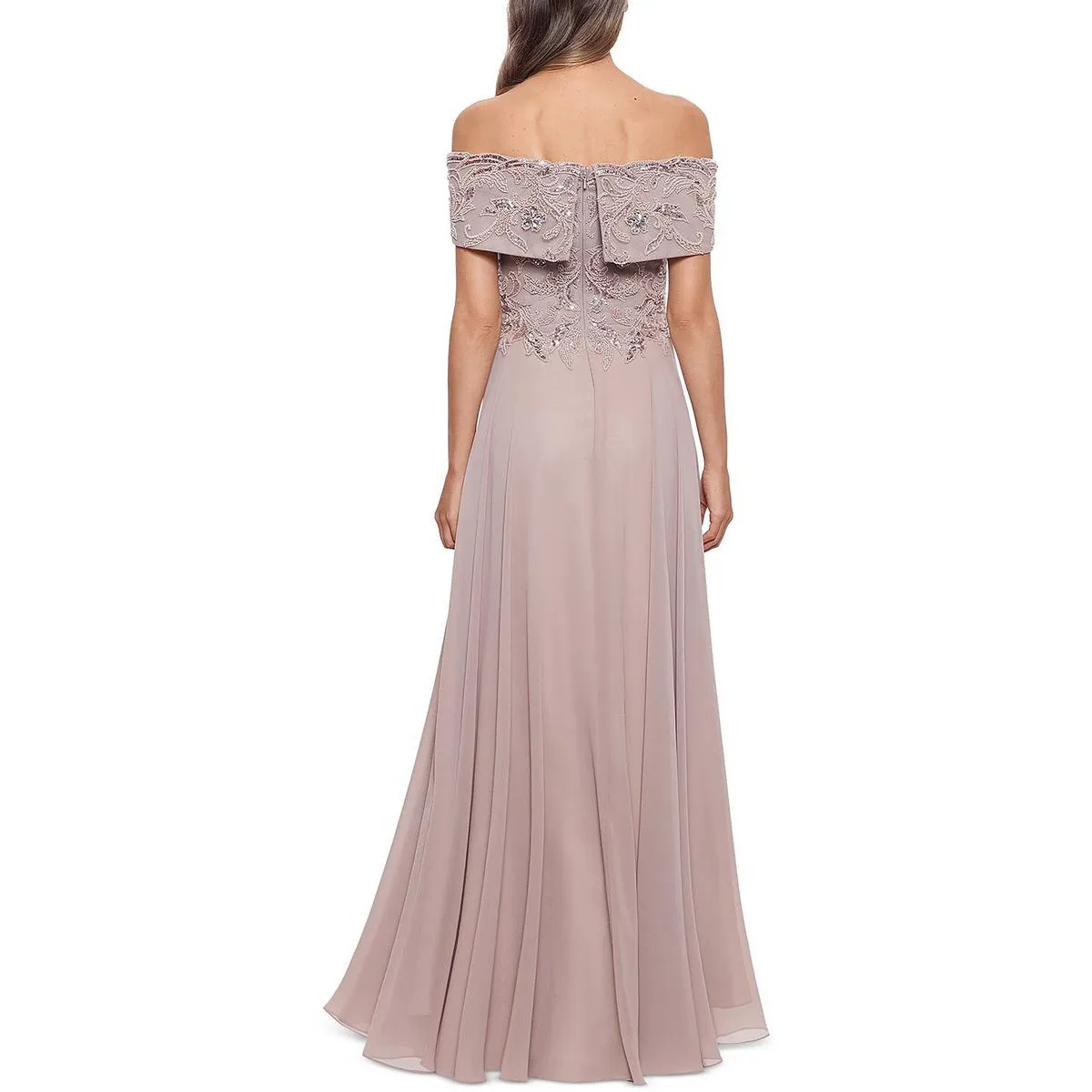 Customer Favorite Petites Womens Drapey Maxi Evening Dress  Dont Miss Out!