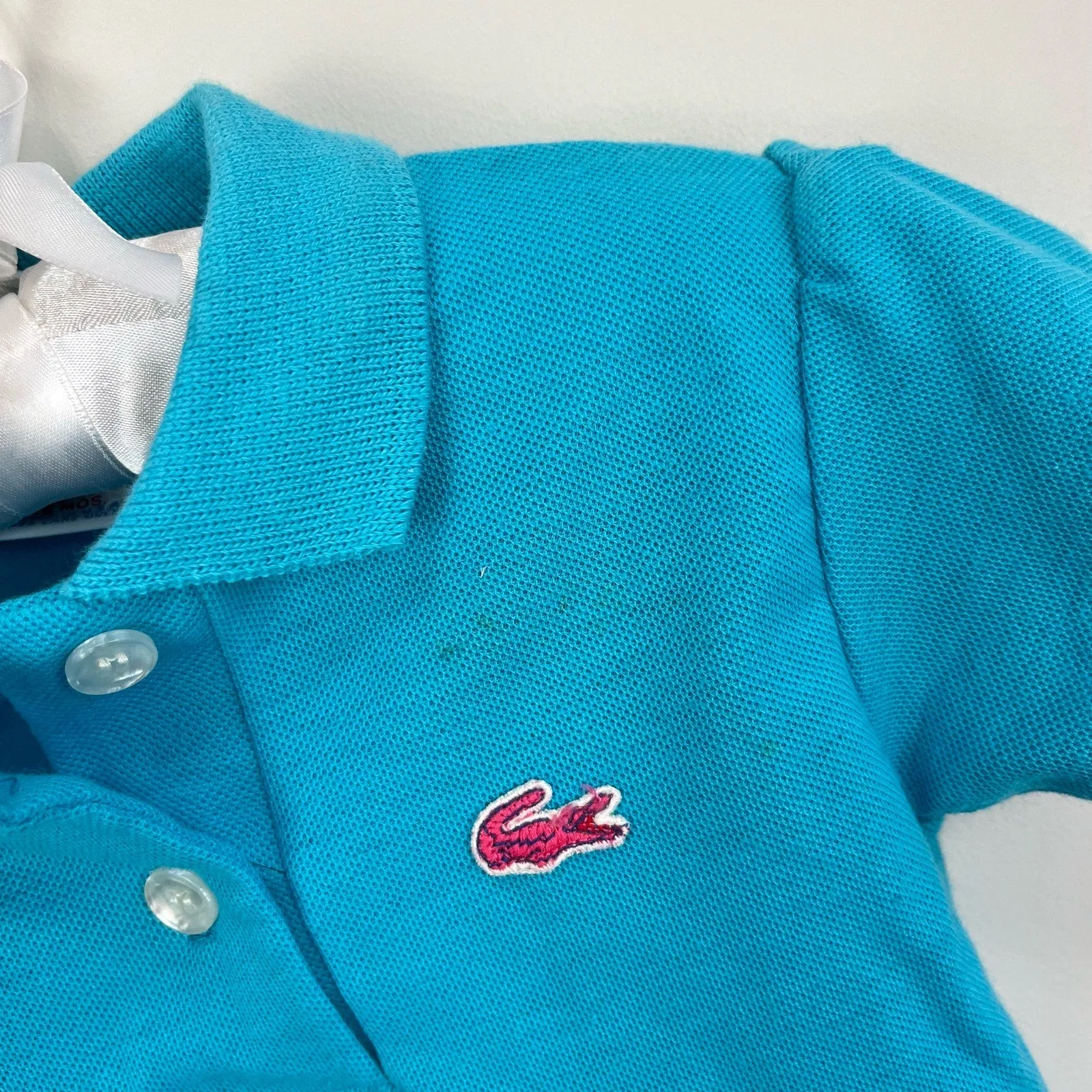 Customer Favorite Vintage Izod Lacoste Short Sleeve Blue Polo Shirt 12 Months USA  Dont Miss Out!