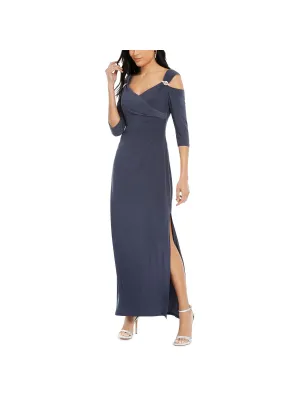 Customer Favorite Womens Embellished Cold Shoulder Evening Dress  Limited Availability!
