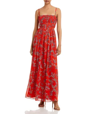 Customer Favorite Womens Floral Square Neck Evening Dress  Today Only!