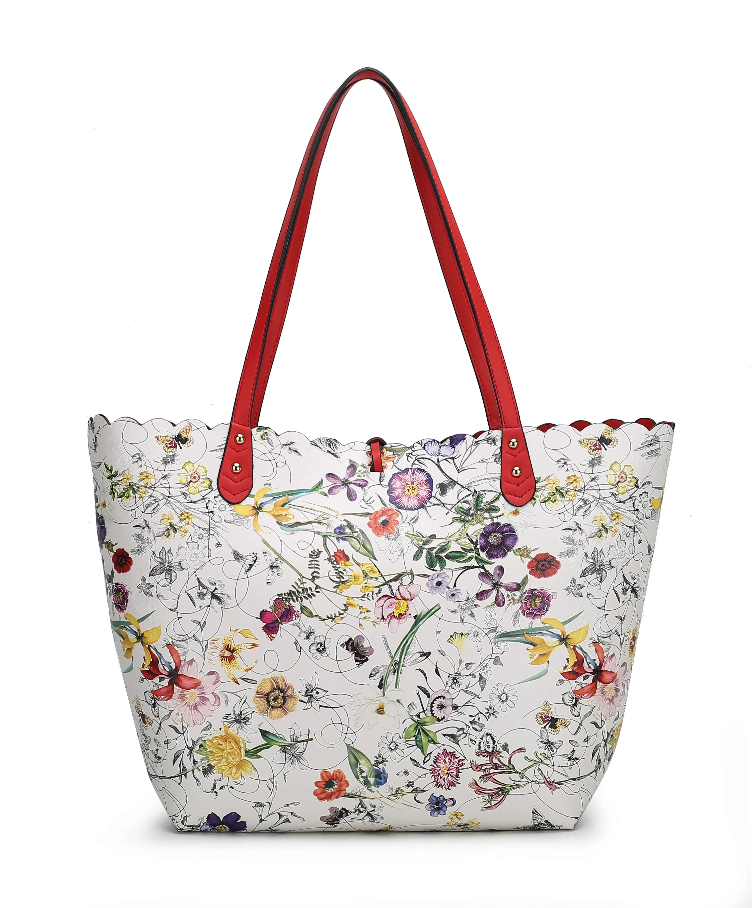 Danielle Reversible Shopper Tote Bag Crossbody Pouch