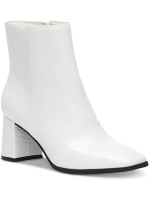Dasha Womens Faux Suede Ankle Booties