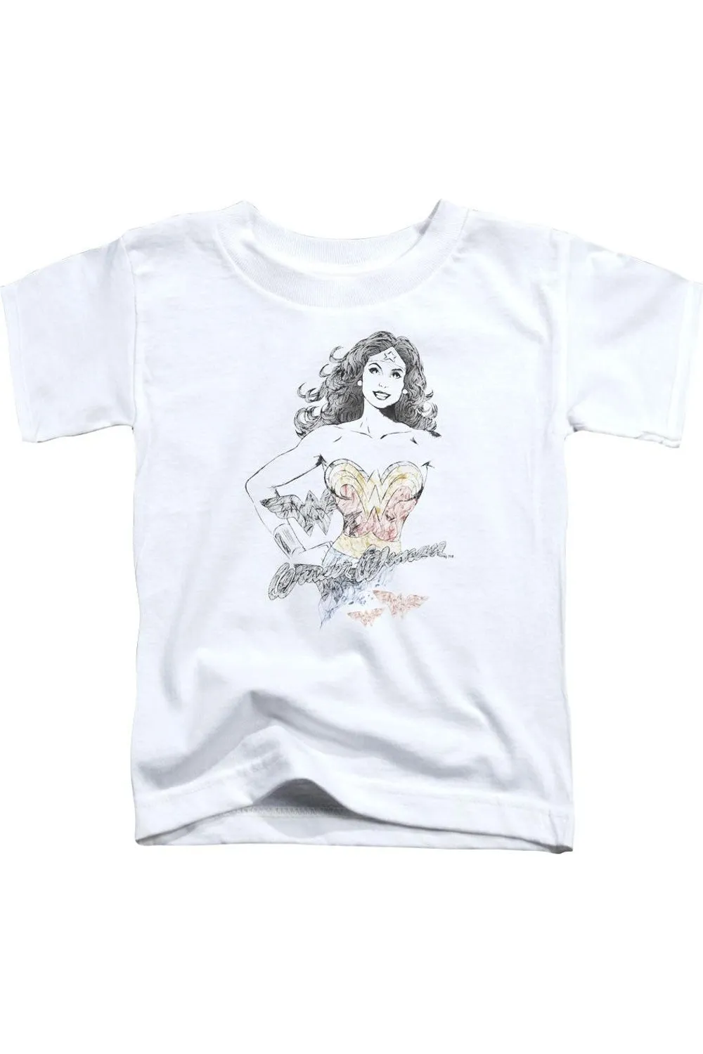 Dco Justice League of America Wonder Woman Squiggles Short Sleeve Toddler Tee / T-Shirt