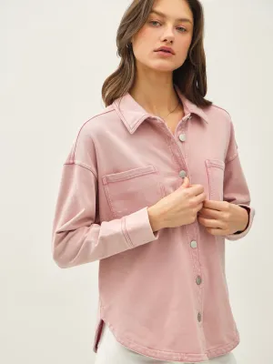 Denim Washed Oversized Shacket