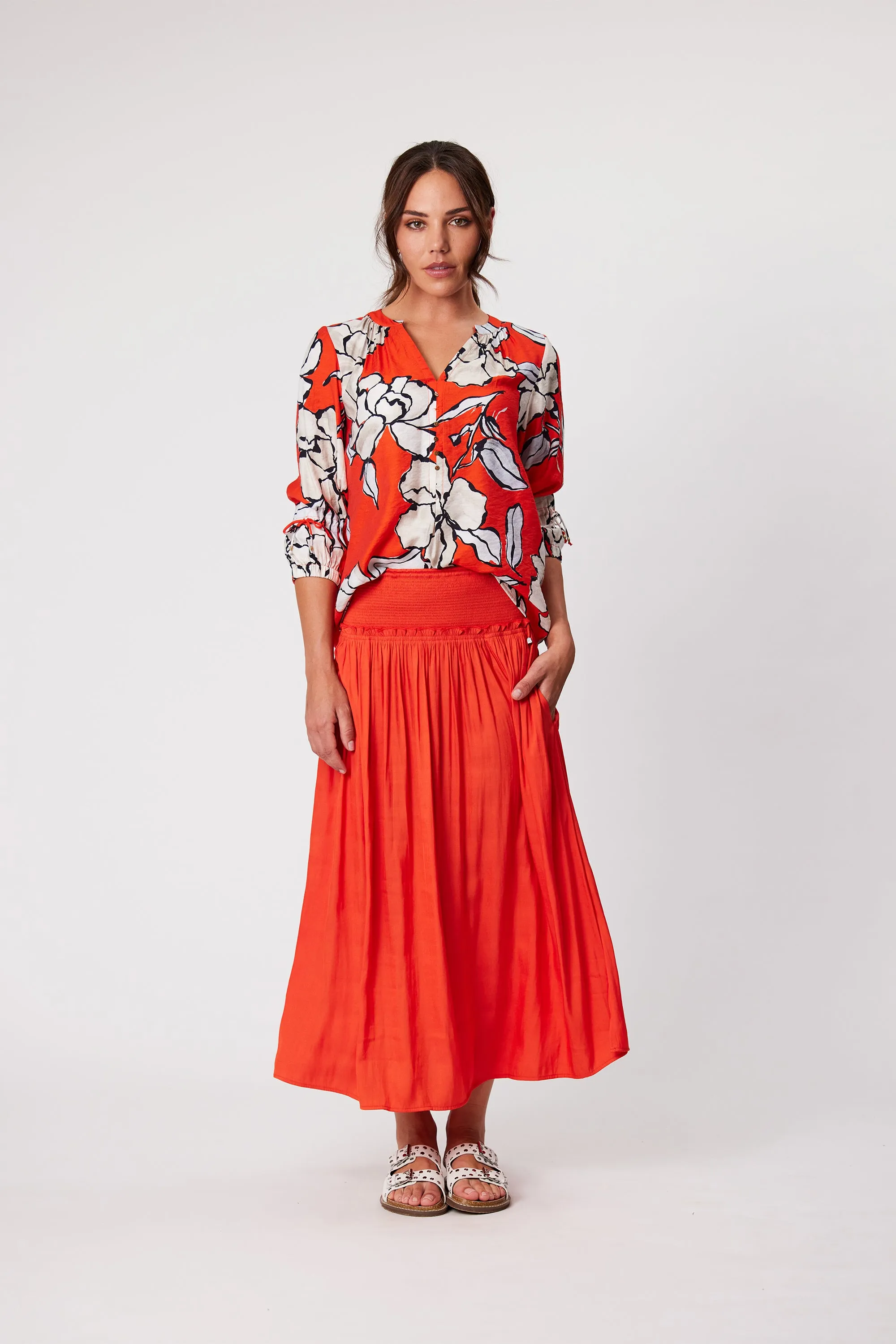 Design Nation - Flourish Top - DN29025 - Flourish Print - 50% Off 1 x 18 left