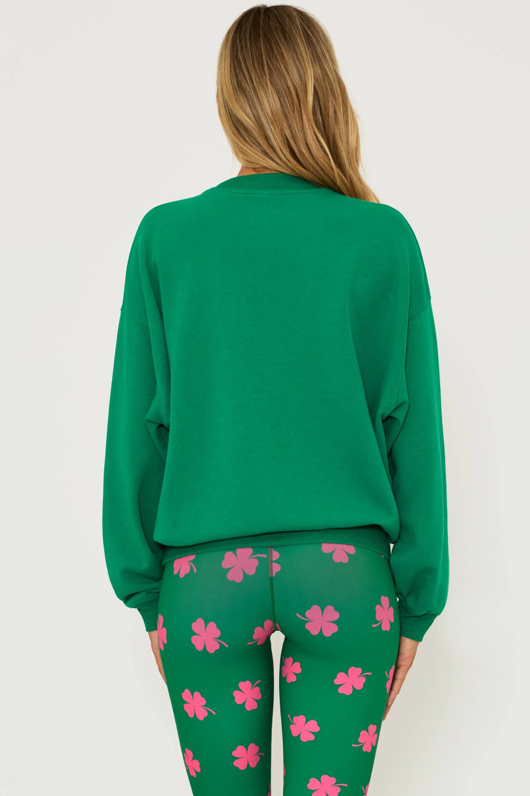Devyn Oversized Sweatshirt Lucky Clover Beach Riot