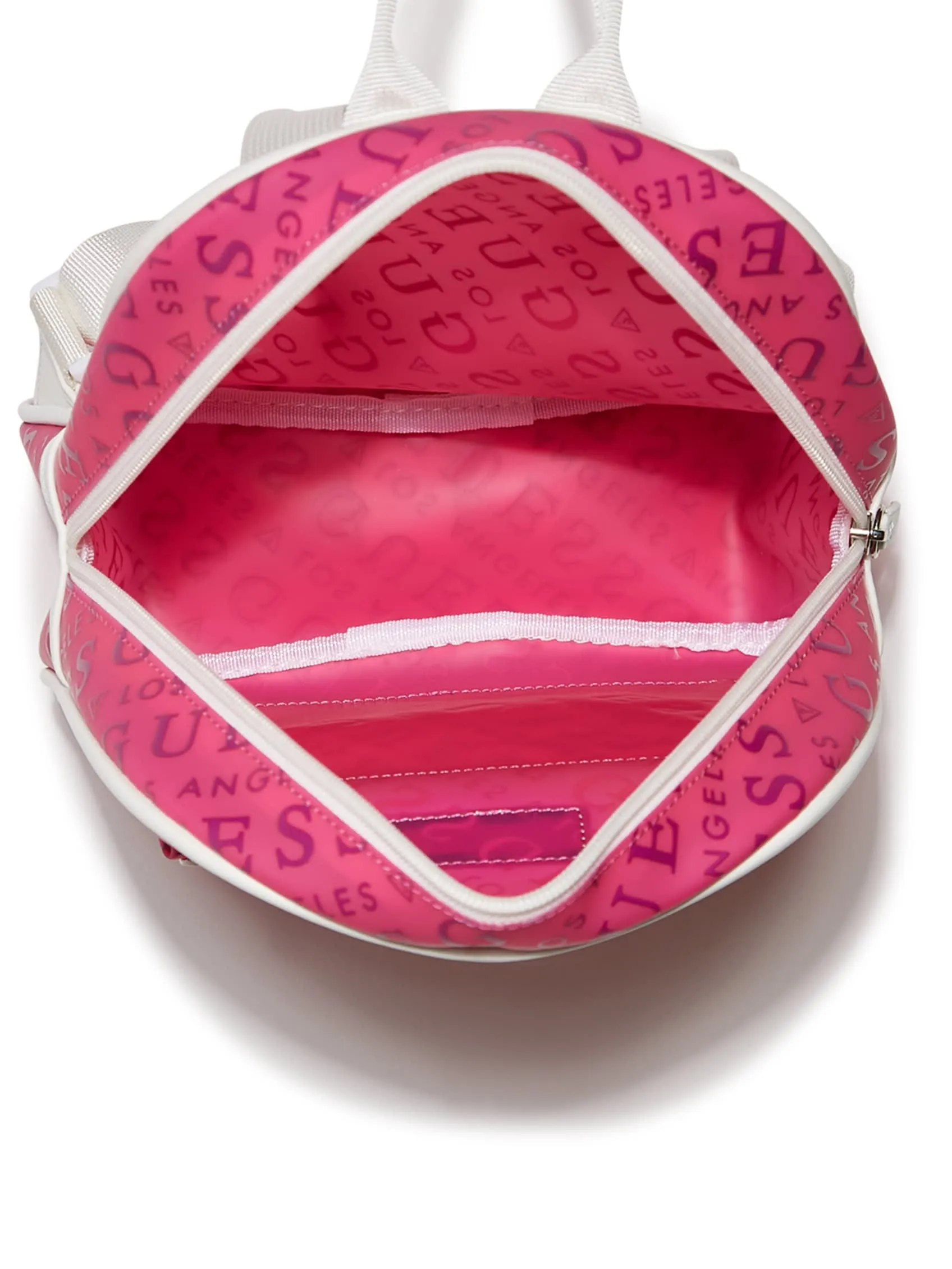 Diagonal Logo Print Jelly Backpack