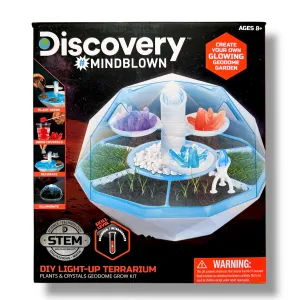 Discovery DIY Light-Up Terrarium Glowing Crystals Geodome Grow Kit