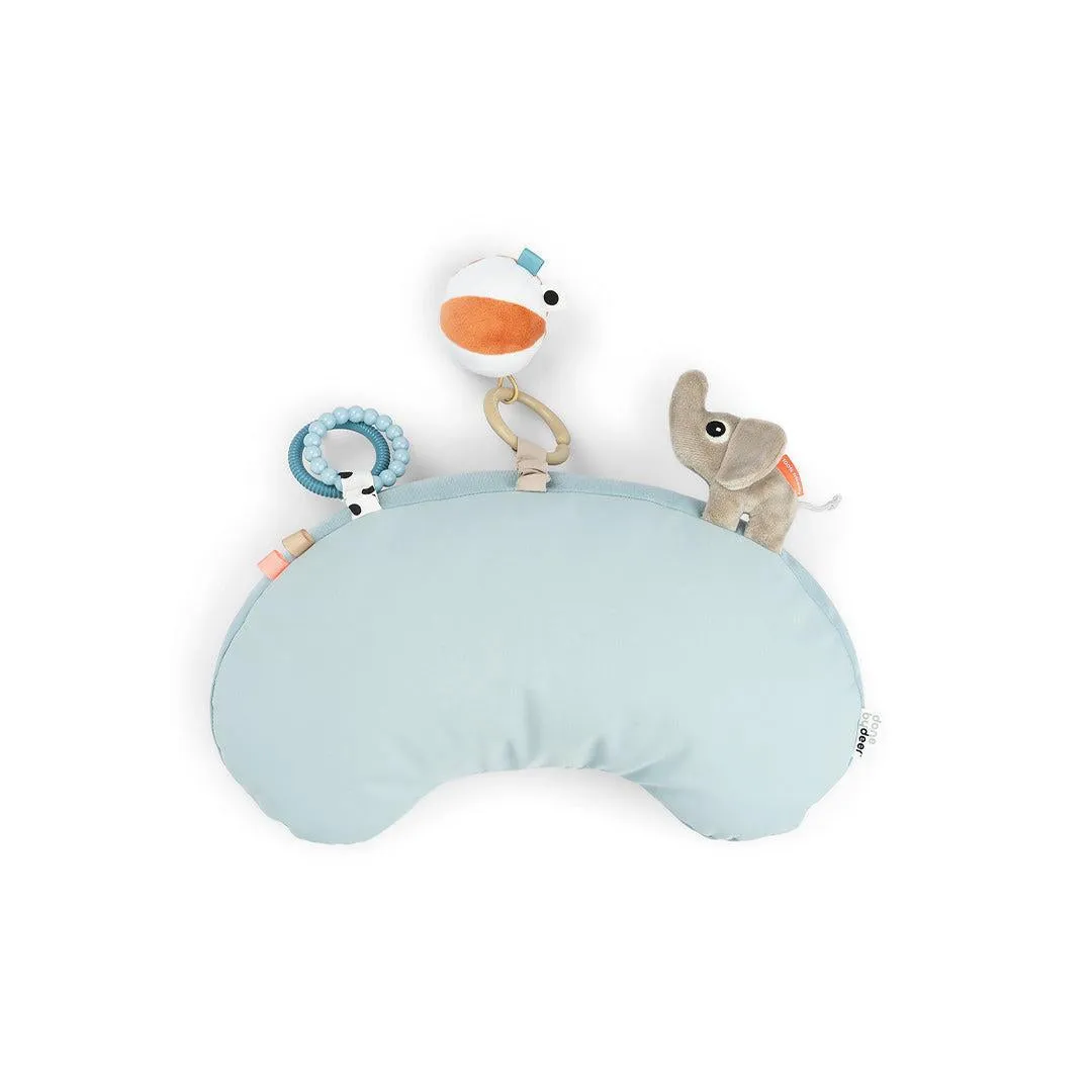Done By Deer Tummy Time Activity Pillow - Playground Blue