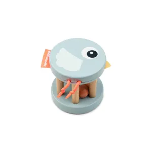 Done by Deer Wooden Rattle - Blue - Birdee