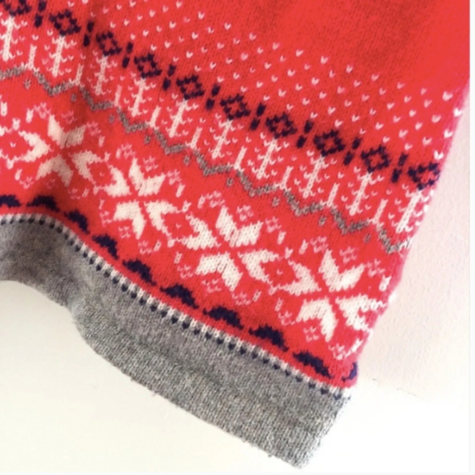 Doorbuster Baby Boden Fair Isle Red Knit Sweater Dress 6-12 Months  Almost Gone!