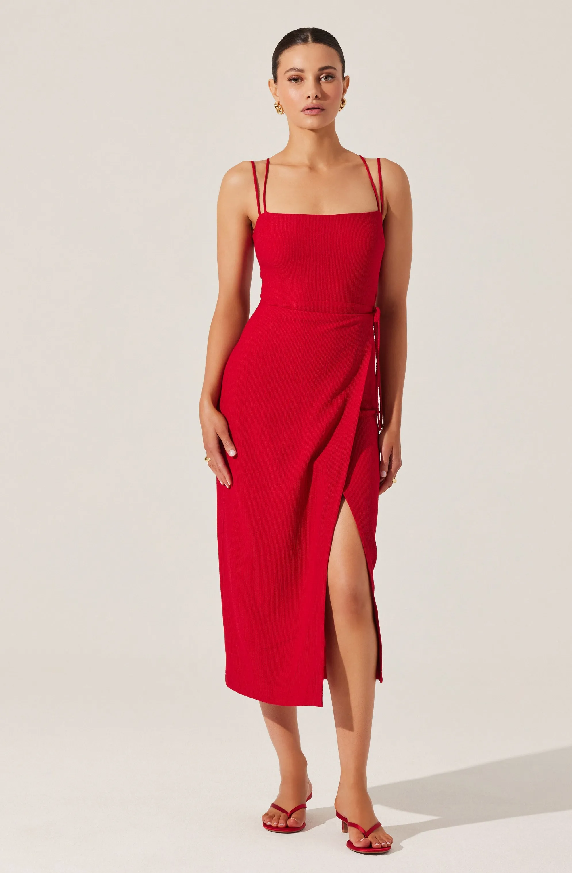 Doorbuster Brinda Wrap Midi Dress  Limited Stock!