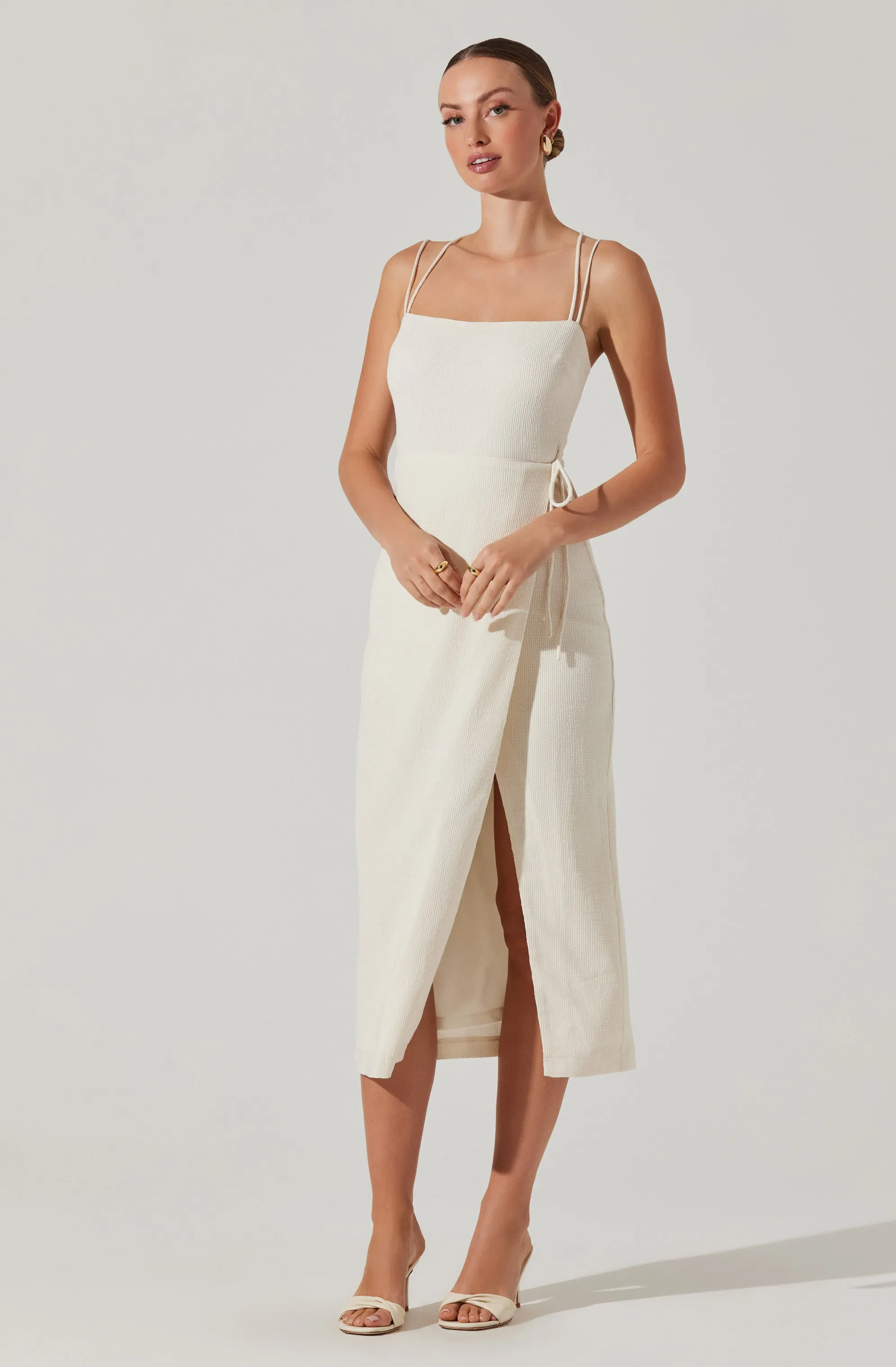 Doorbuster Brinda Wrap Midi Dress  Limited Stock!