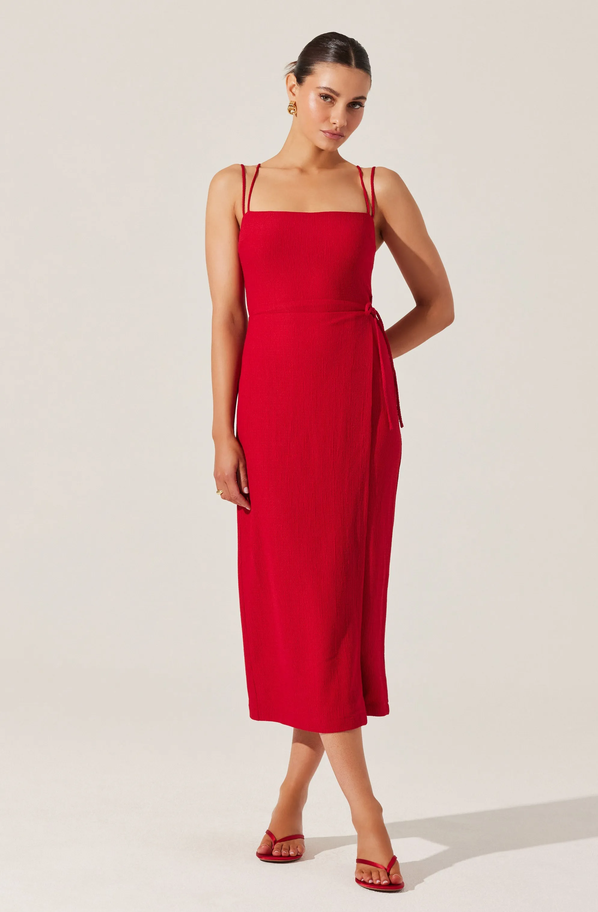 Doorbuster Brinda Wrap Midi Dress  Limited Stock!