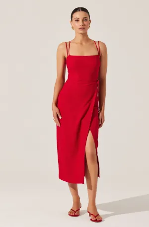 Doorbuster Brinda Wrap Midi Dress  Limited Stock!