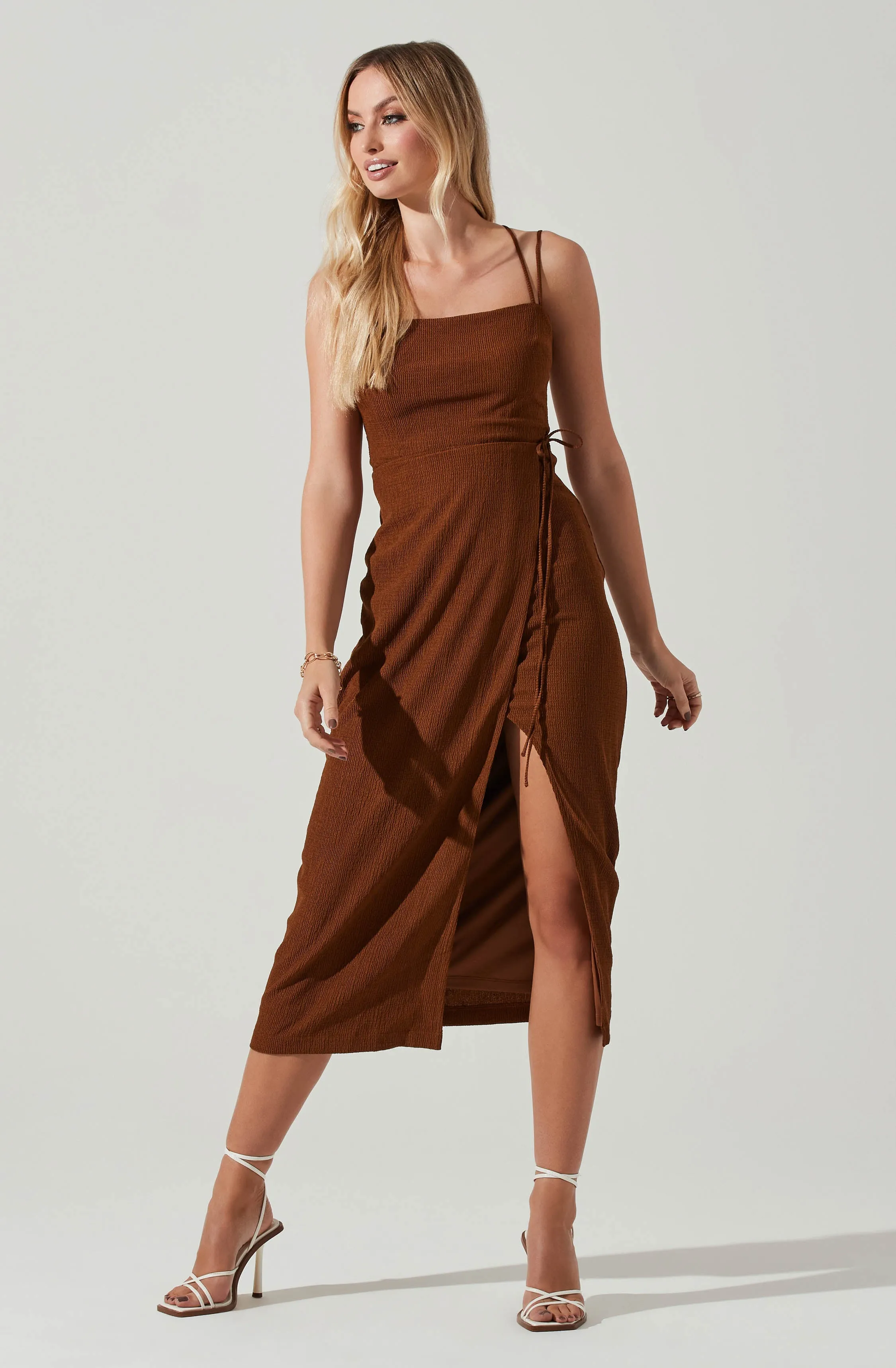 Doorbuster Brinda Wrap Midi Dress  Limited Stock!