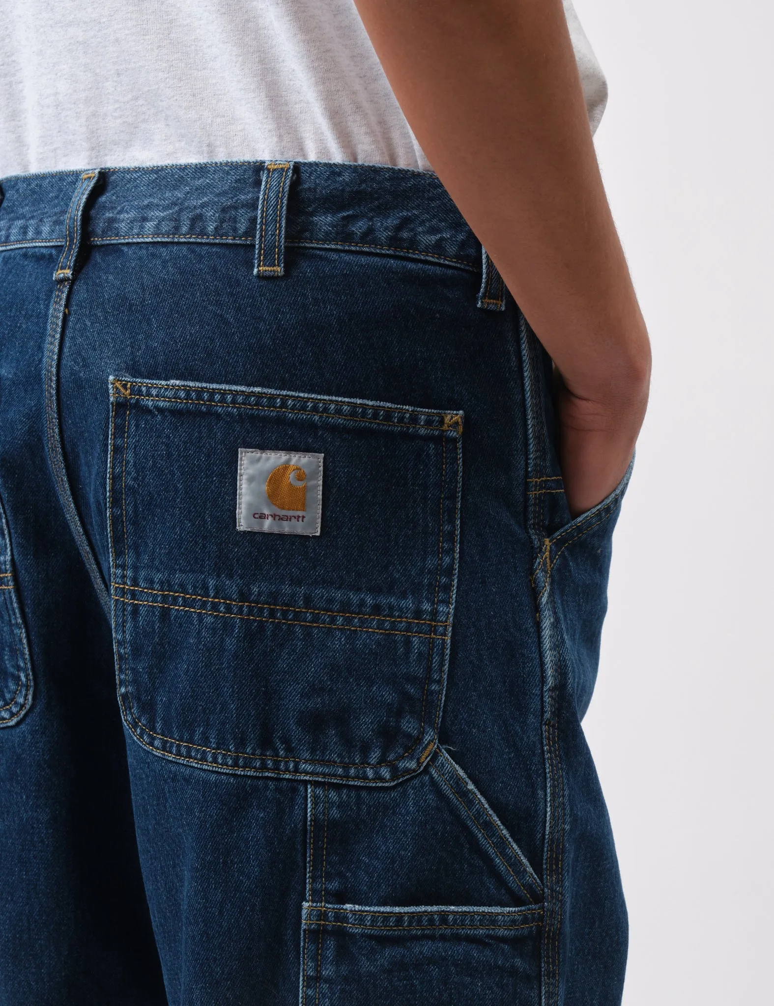 Doorbuster Carhartt WIP Single Knee Pant (Smith Denim) - Blue Stone Washed  Last Few Pieces!