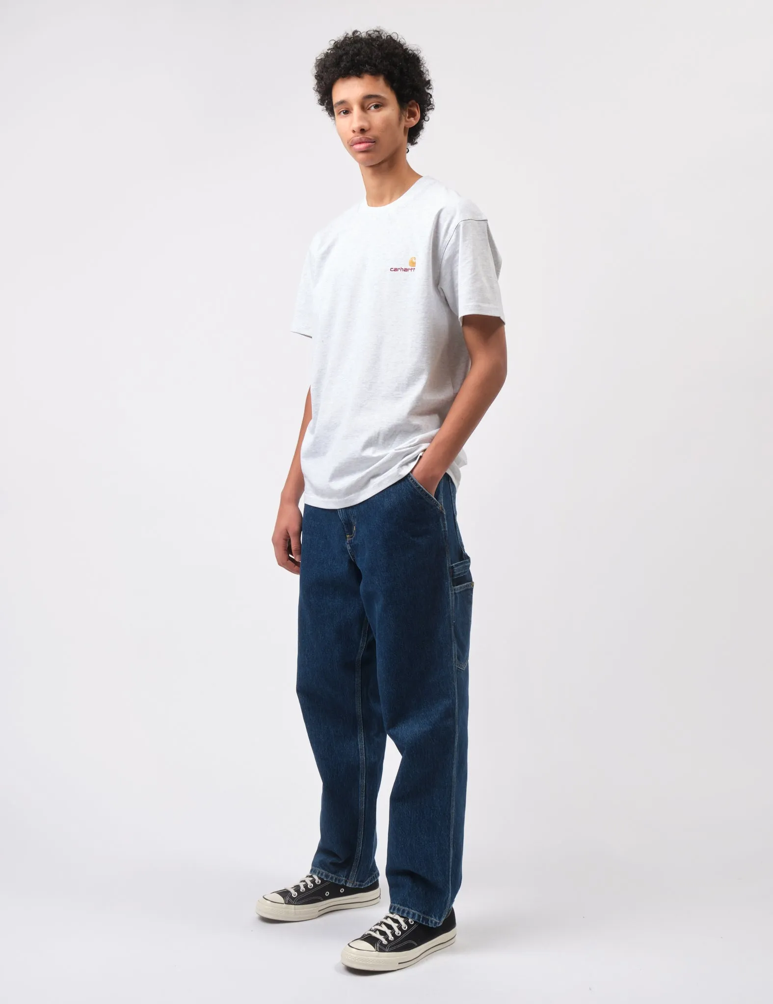 Doorbuster Carhartt WIP Single Knee Pant (Smith Denim) - Blue Stone Washed  Last Few Pieces!