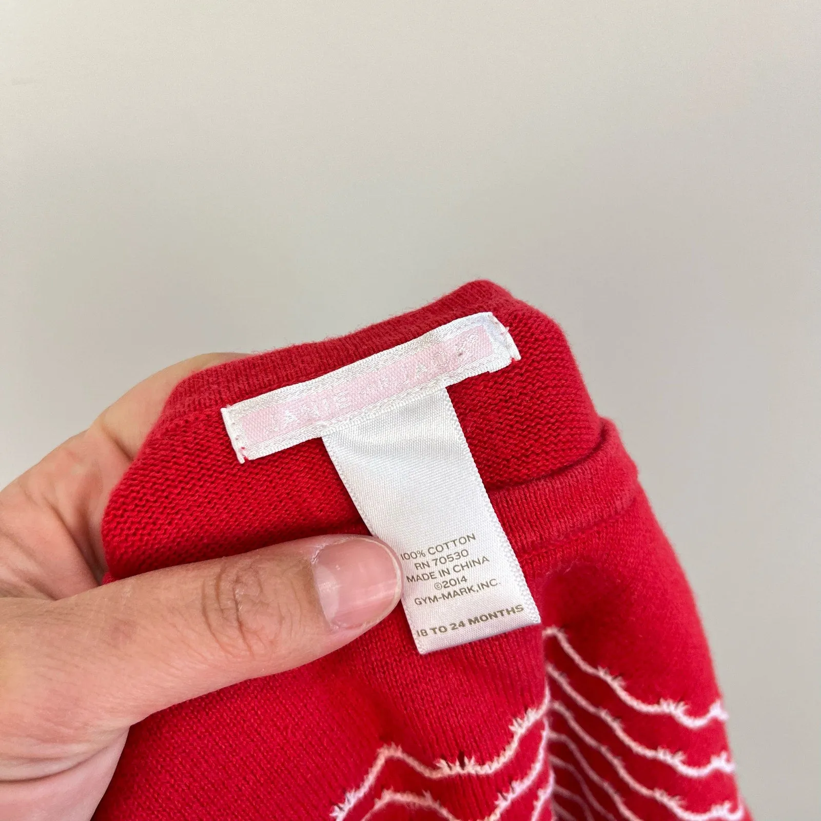 Doorbuster Janie and Jack Scallop Stripe Red Sweater 18-24 Months  Ends Soon!