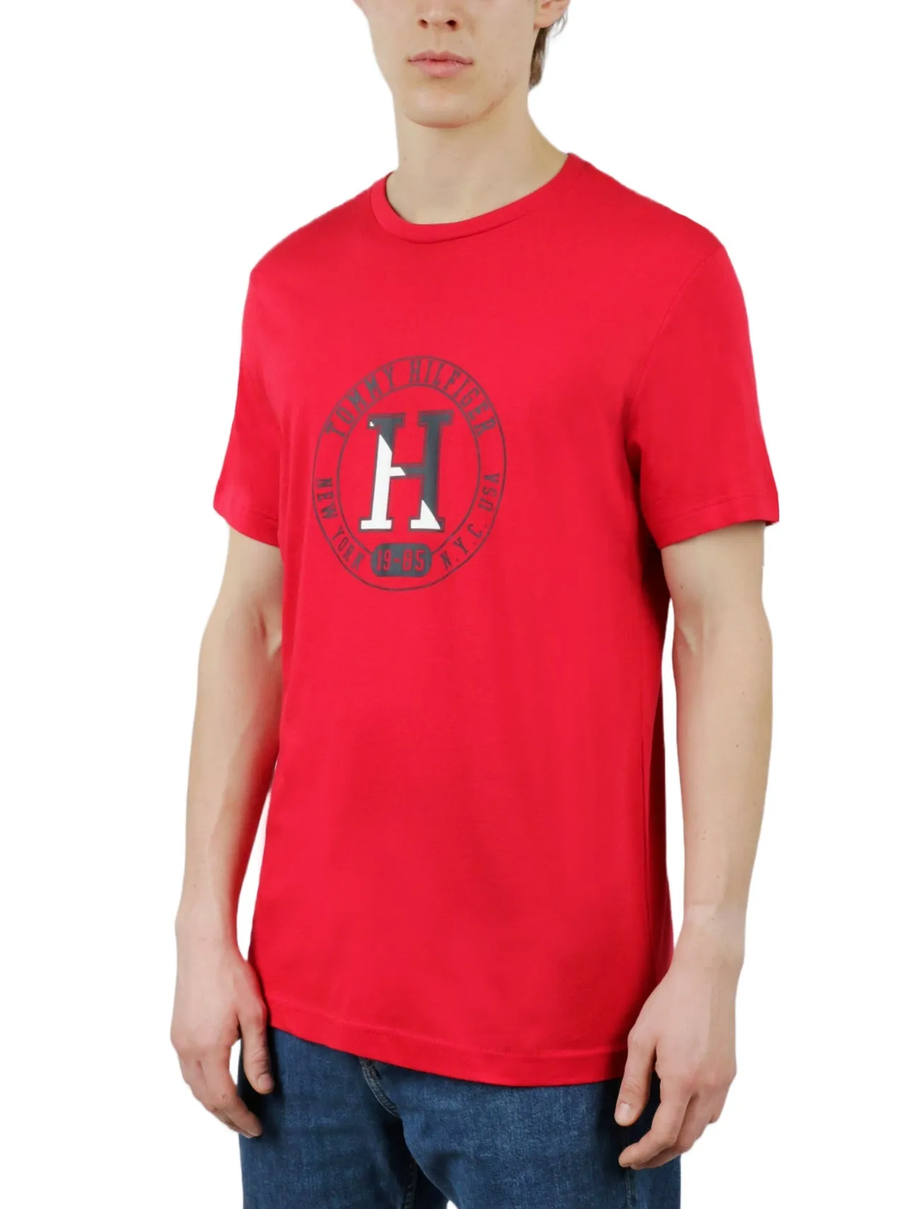 Doorbuster Short Sleeves Cotton Graphic Crew Neck  Going Fast!