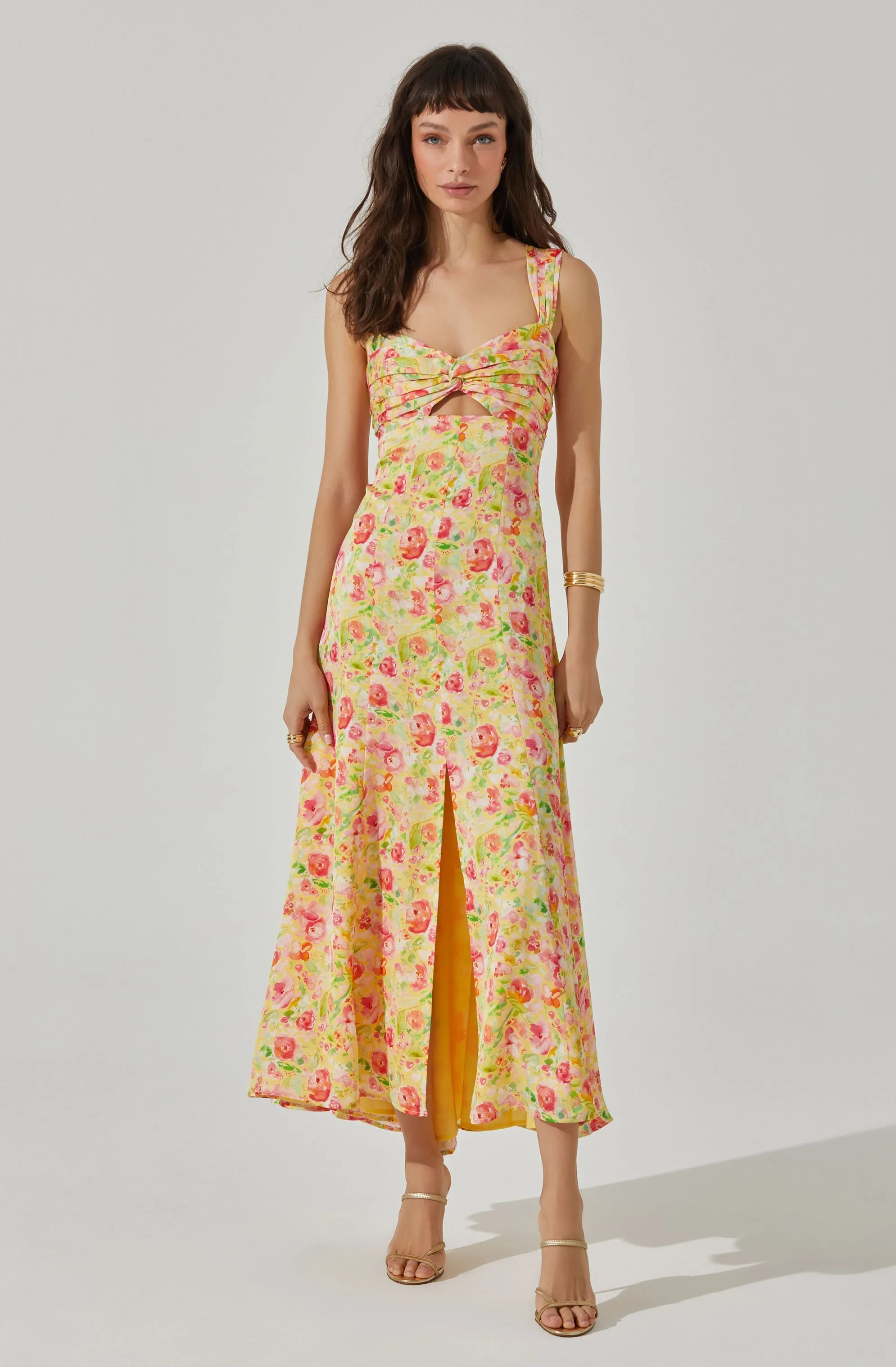 Doorbuster Twist Bust Midi Dress  Last Few Pieces!