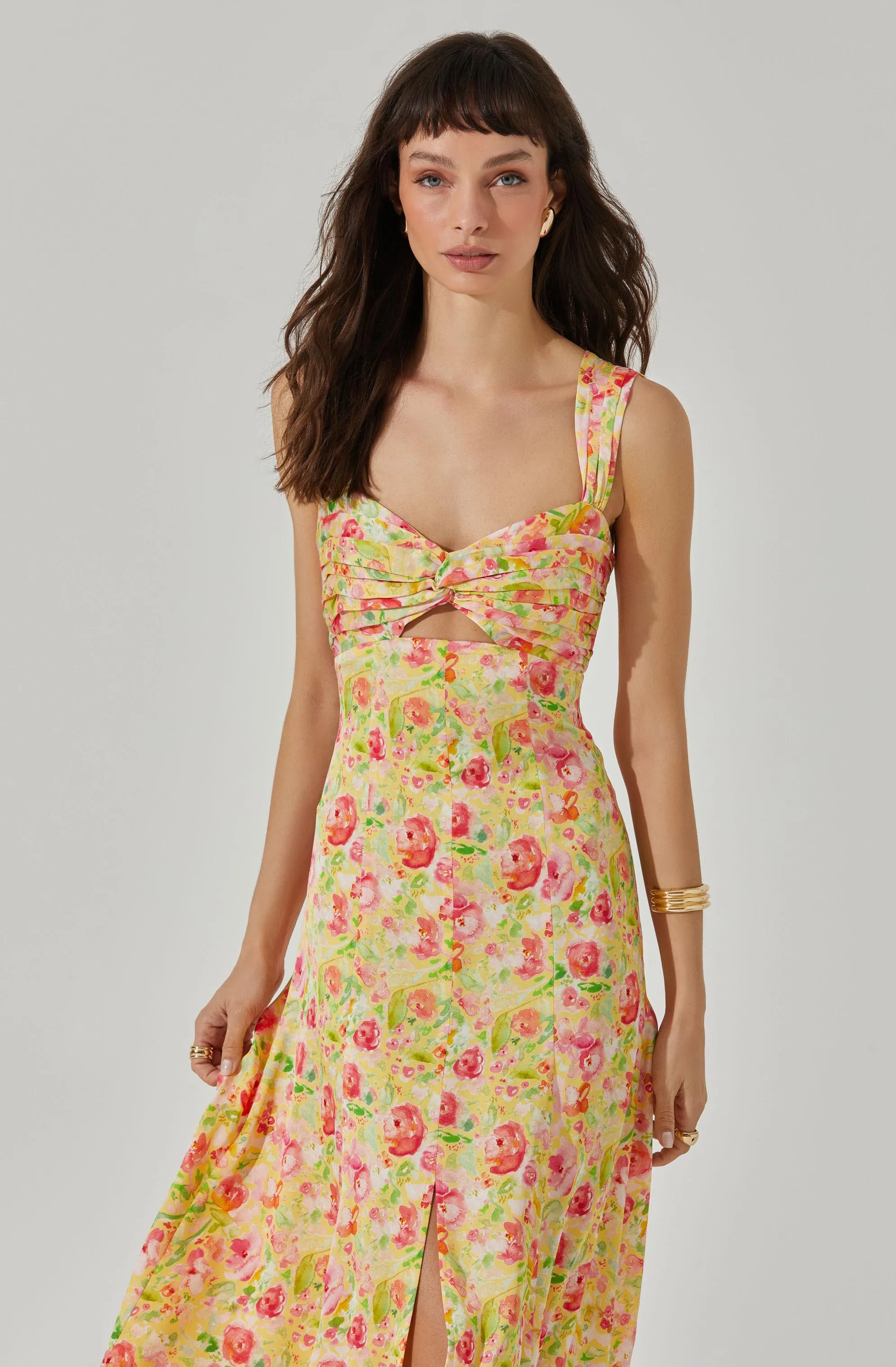 Doorbuster Twist Bust Midi Dress  Last Few Pieces!