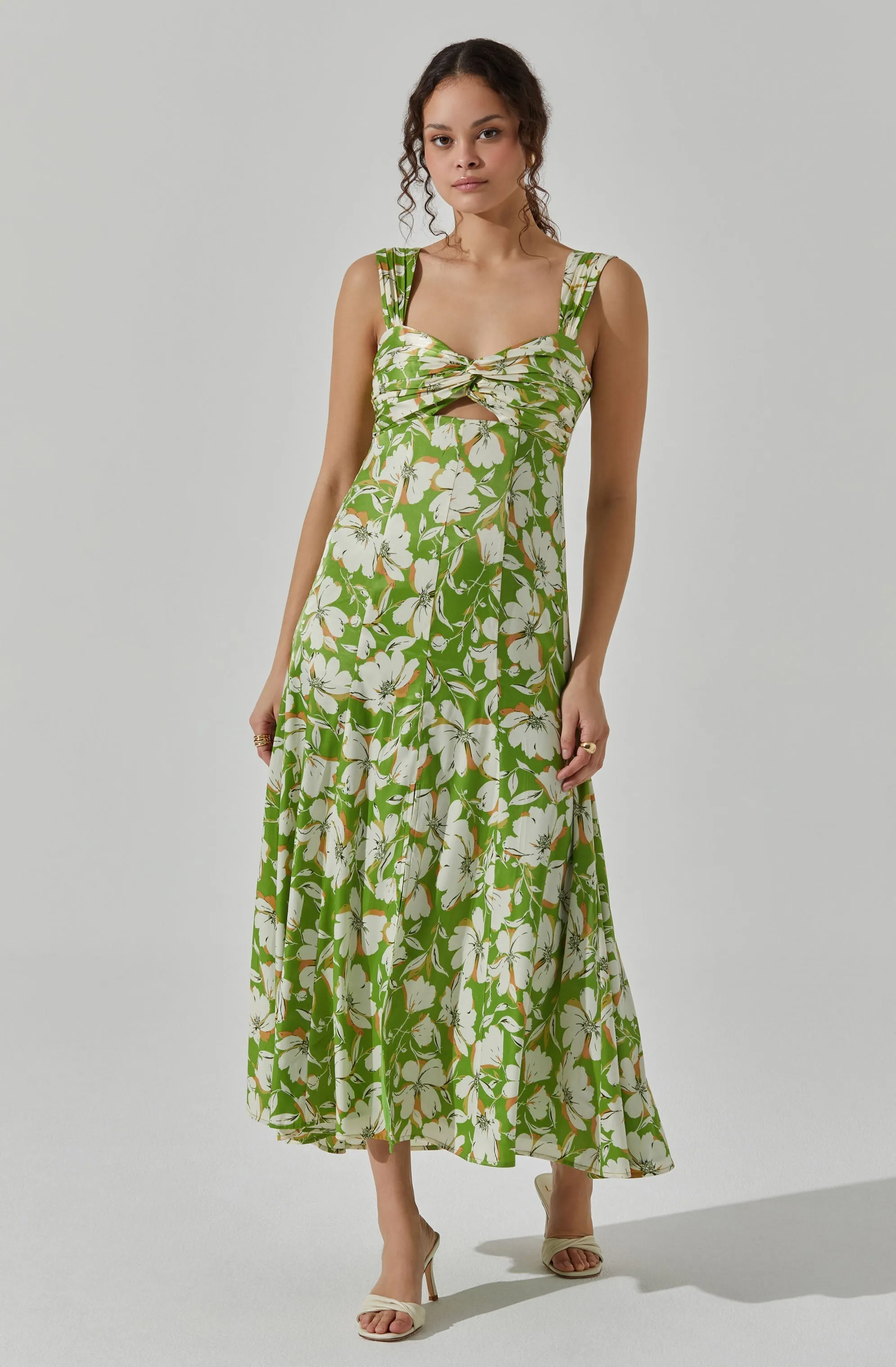 Doorbuster Twist Bust Midi Dress  Last Few Pieces!