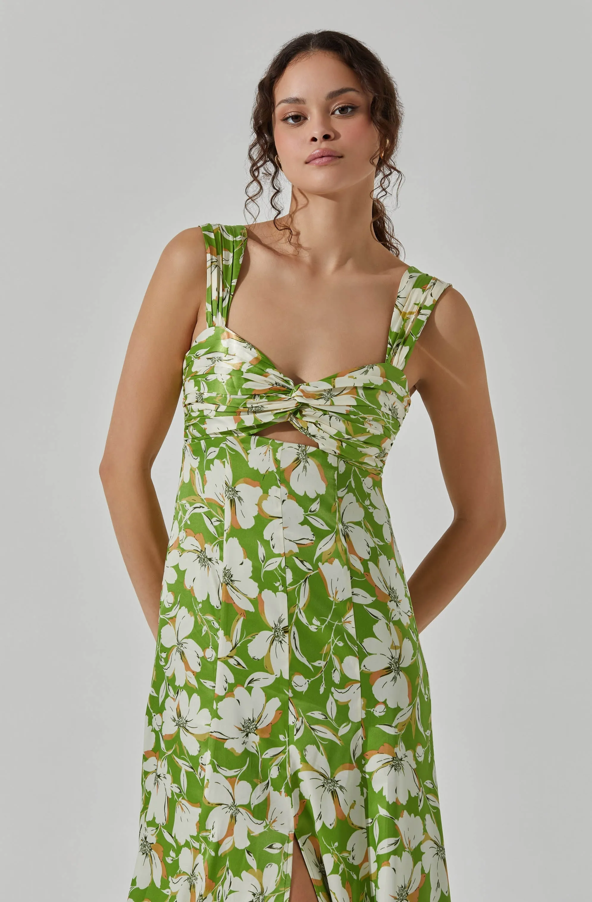 Doorbuster Twist Bust Midi Dress  Last Few Pieces!