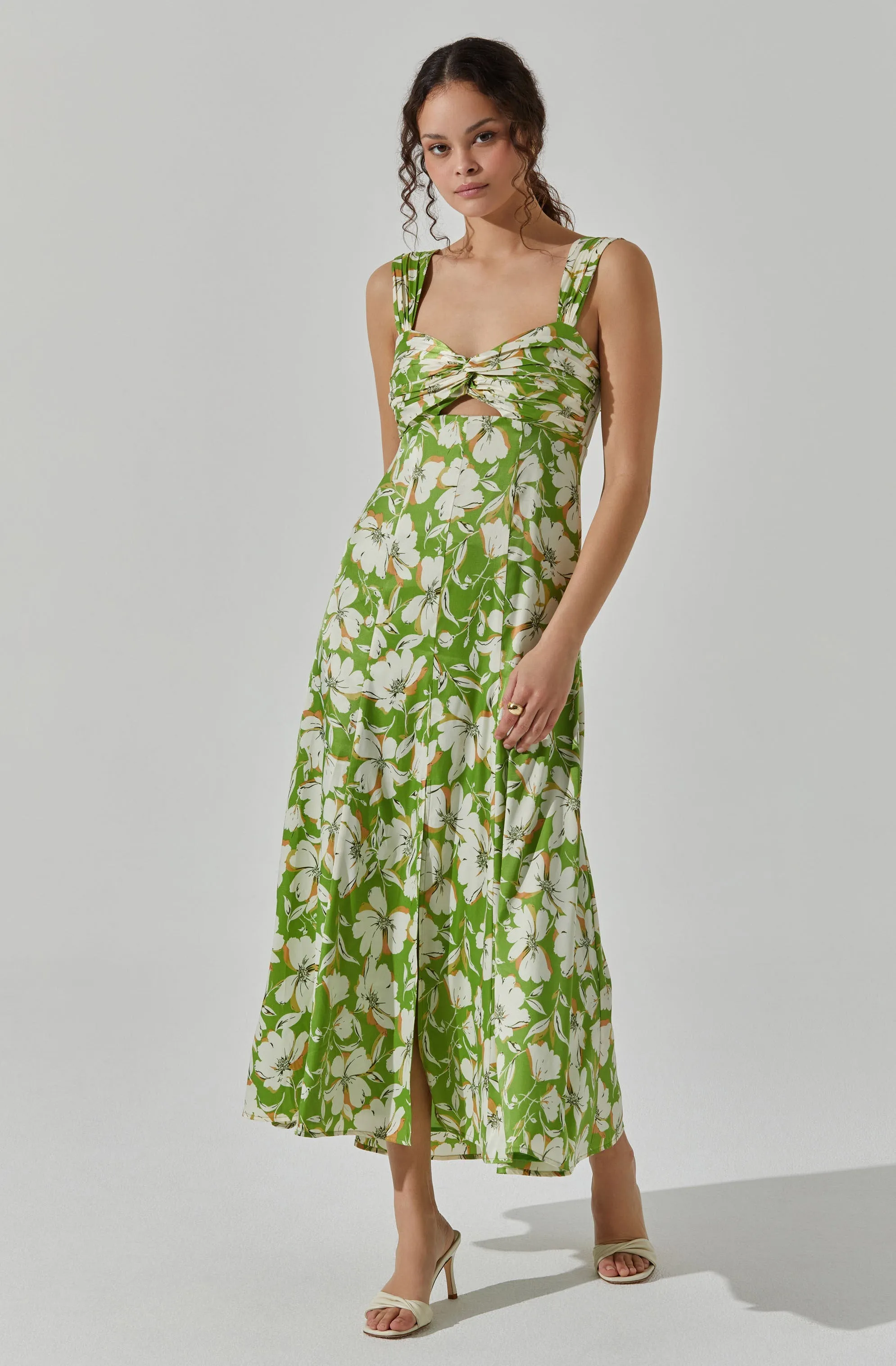 Doorbuster Twist Bust Midi Dress  Last Few Pieces!
