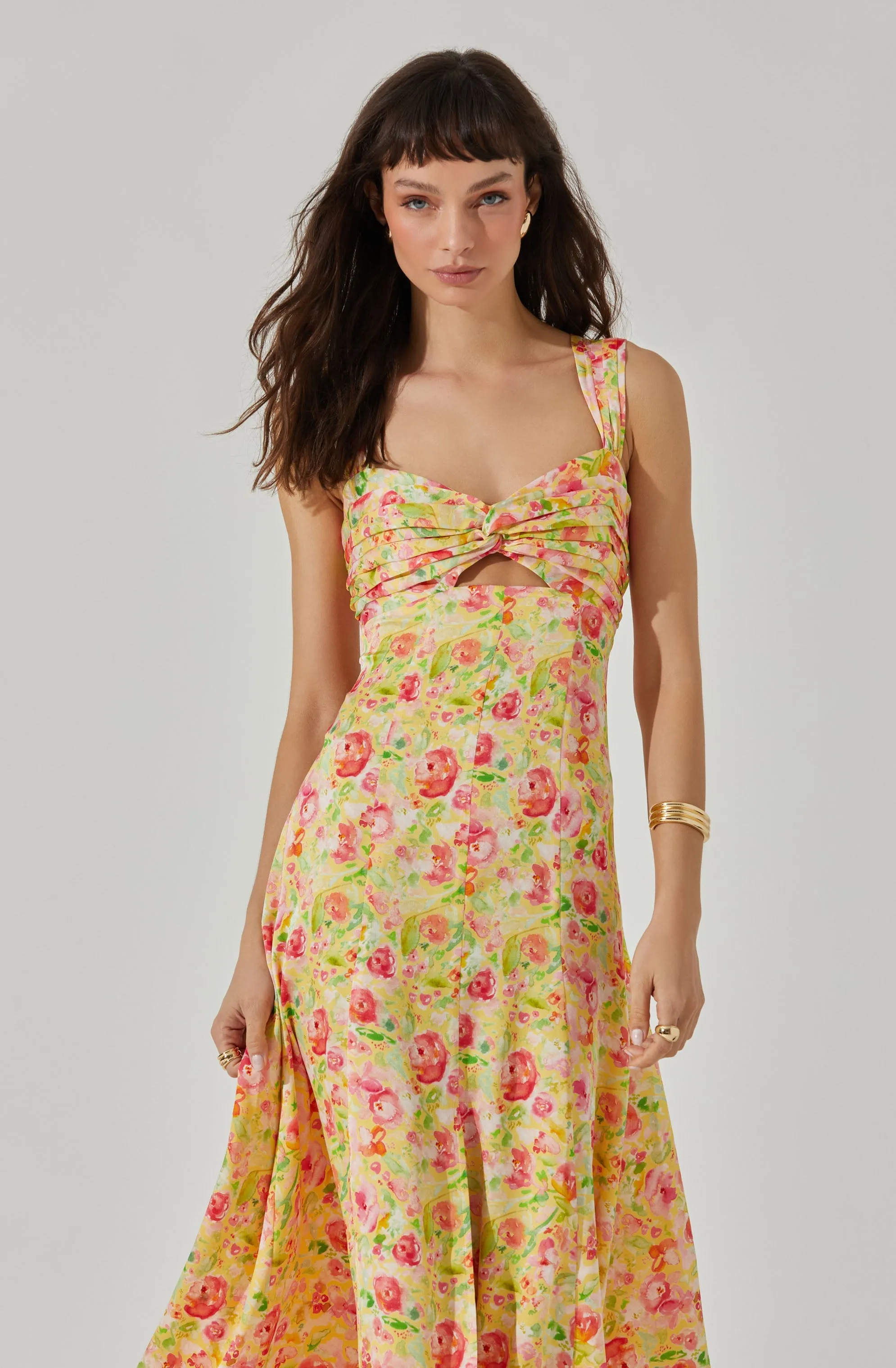 Doorbuster Twist Bust Midi Dress  Last Few Pieces!