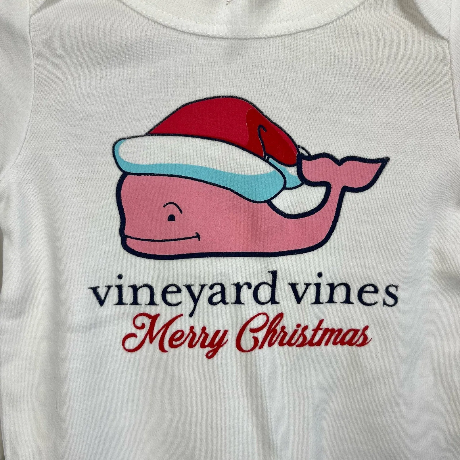 Doorbuster Vineyard Vines Baby Santa Whale Bodysuit 0-3 Months NWT  Ends Soon!