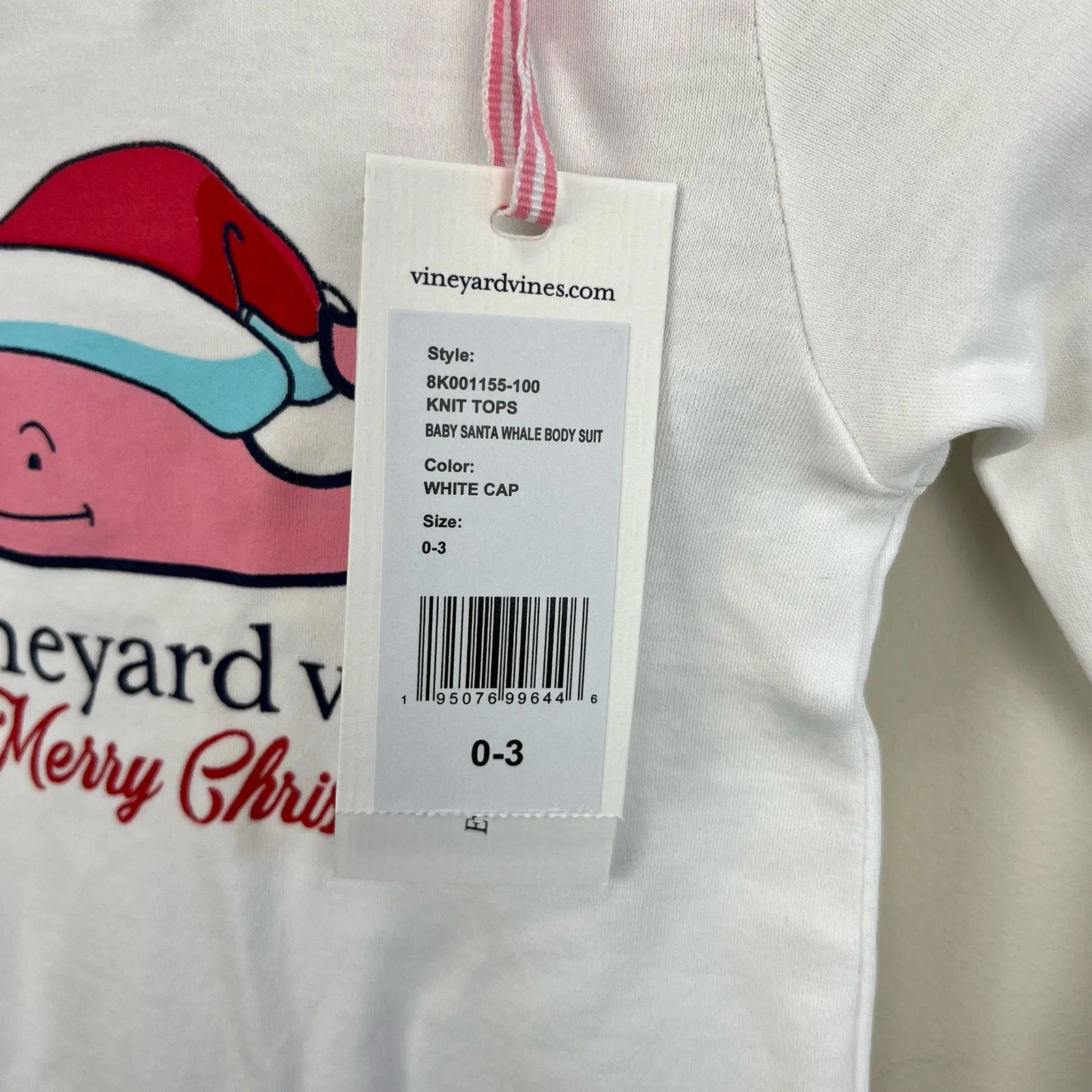 Doorbuster Vineyard Vines Baby Santa Whale Bodysuit 0-3 Months NWT  Ends Soon!