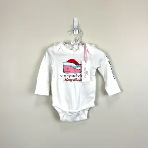 Doorbuster Vineyard Vines Baby Santa Whale Bodysuit 0-3 Months NWT  Ends Soon!