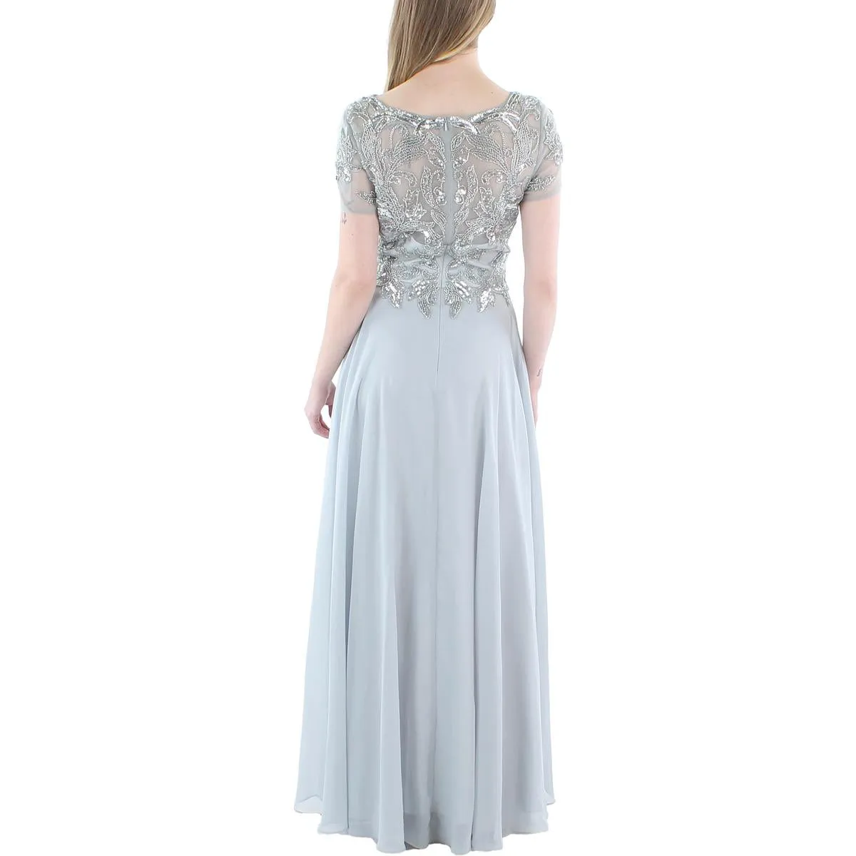 Doorbuster Womens Embellished Chiffon Evening Dress  Almost Sold Out!