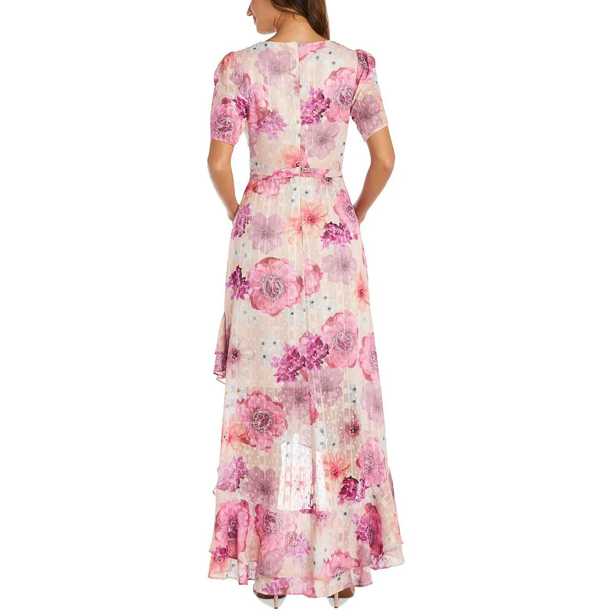 Doorbuster Womens Ruffled Long Evening Dress  Ends Soon!