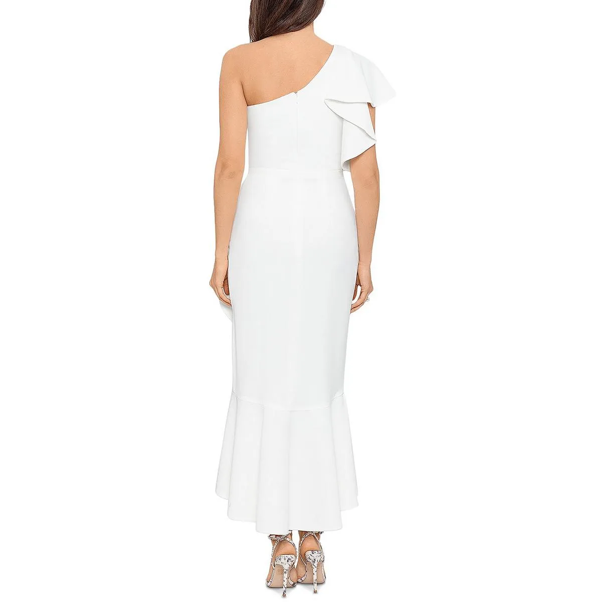 Doorbuster Womens Ruffled One Shoulder Evening Dress  Limited Stock!
