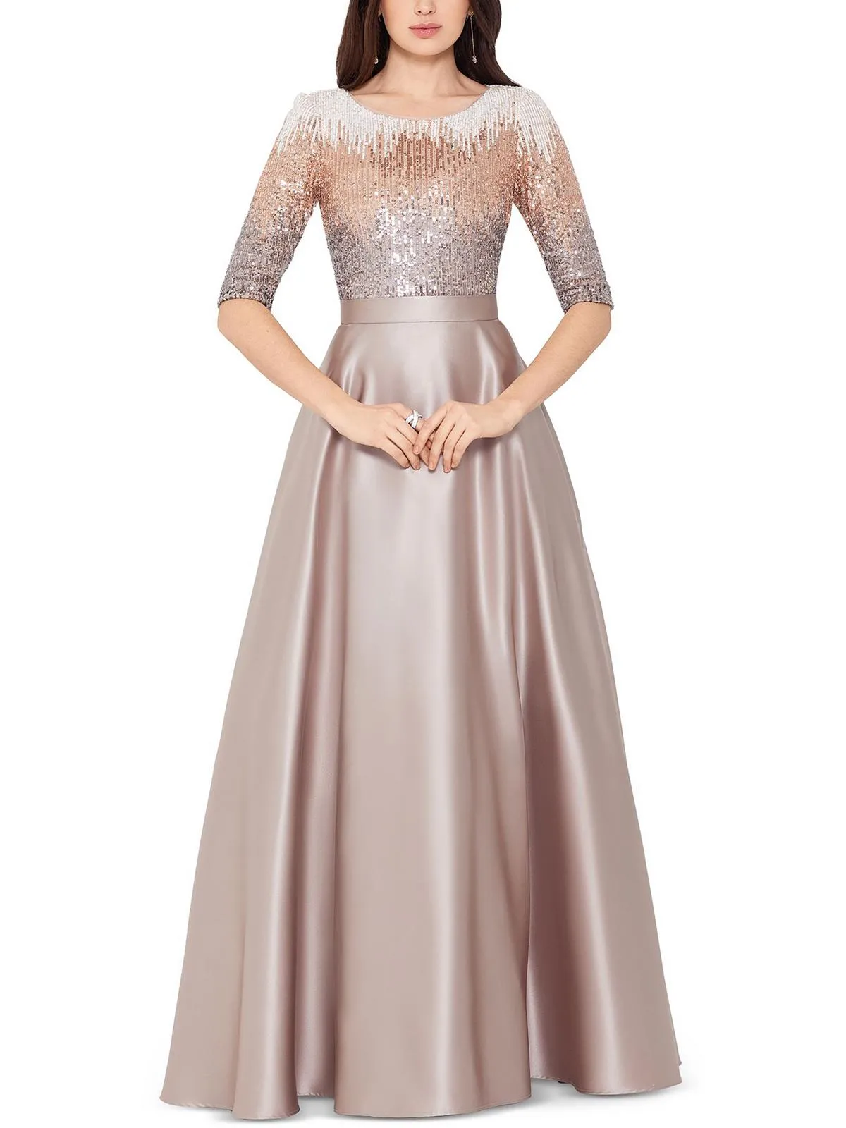 Doorbuster Womens Satin Maxi Evening Dress  Going Fast!