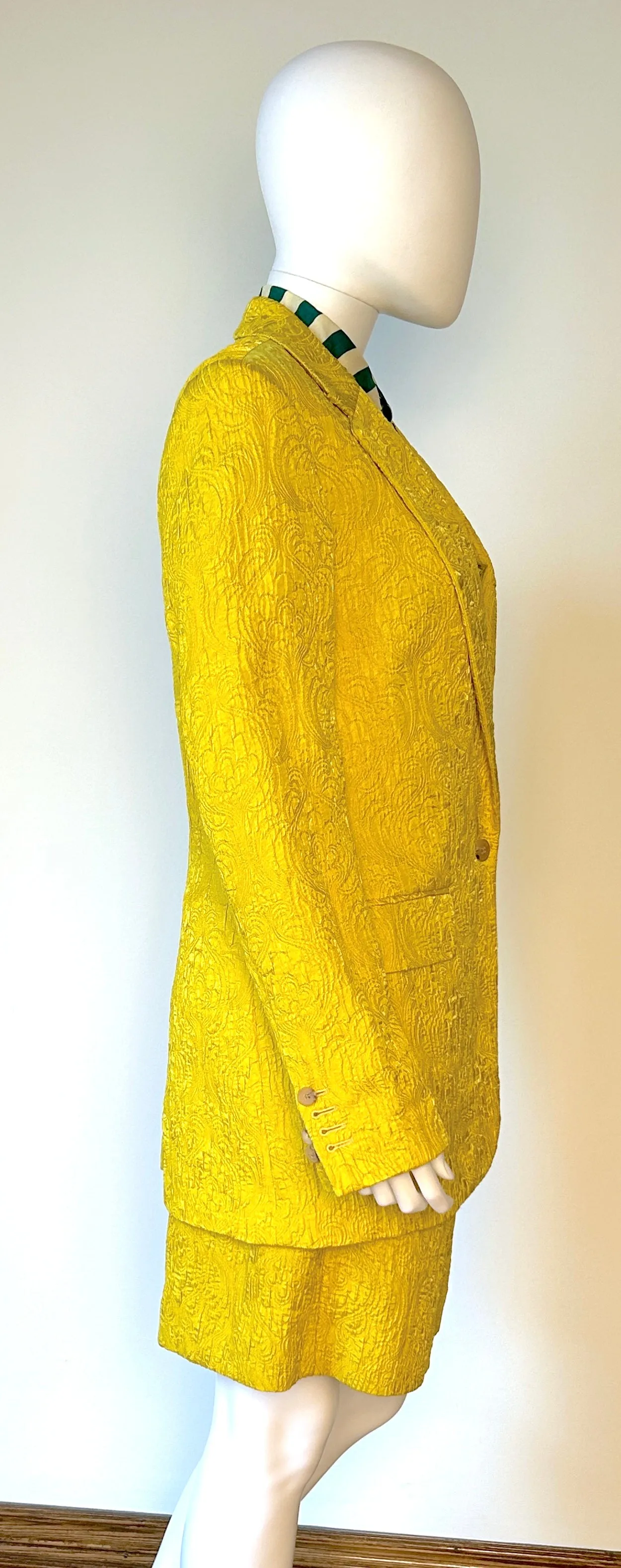 Dries Van Noten Yellow Jacquard Set (or separates) NWT