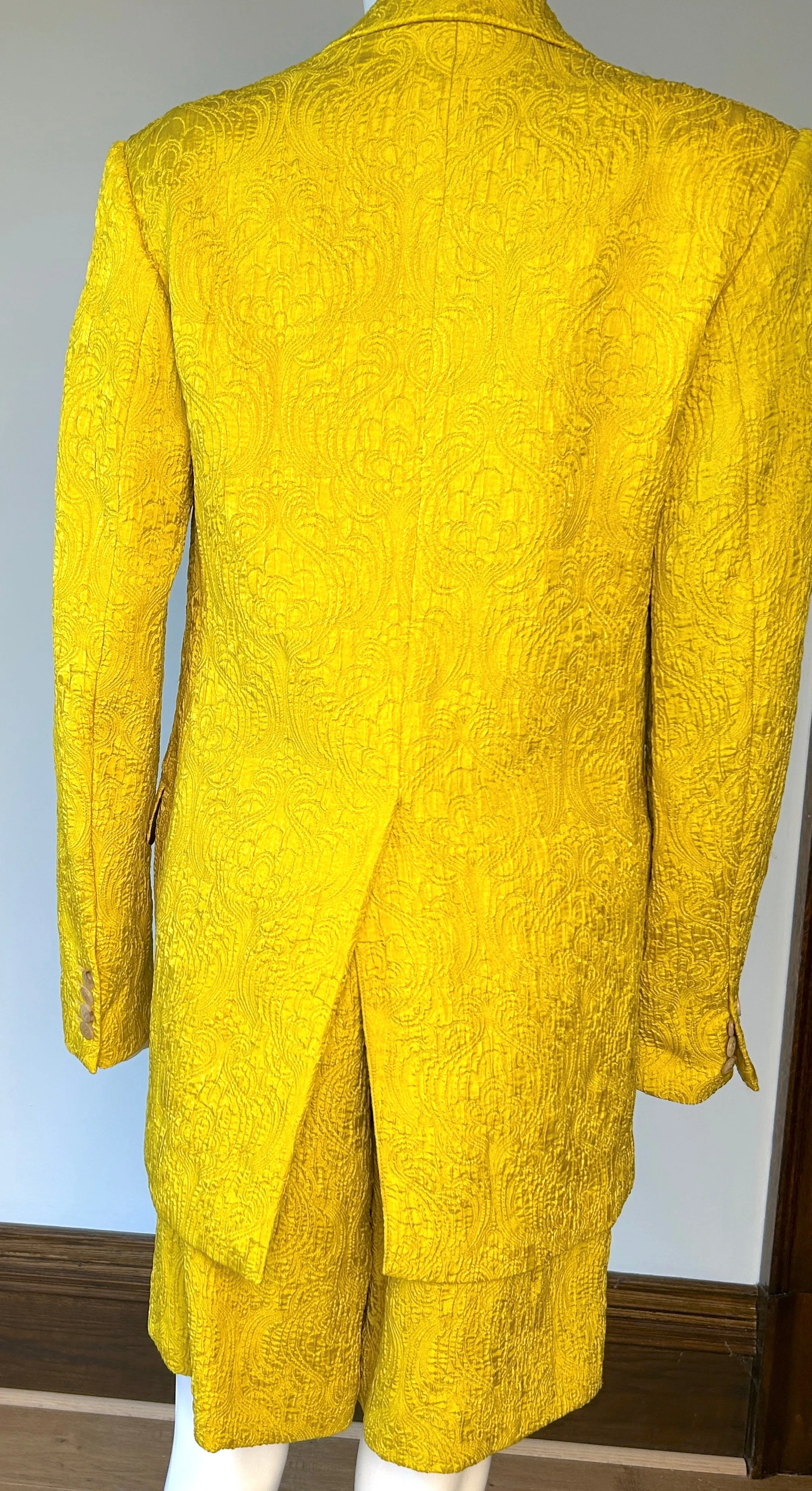 Dries Van Noten Yellow Jacquard Set (or separates) NWT
